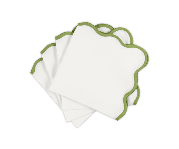 Scallop Edge 22 x 22 Napkins (set of 4)