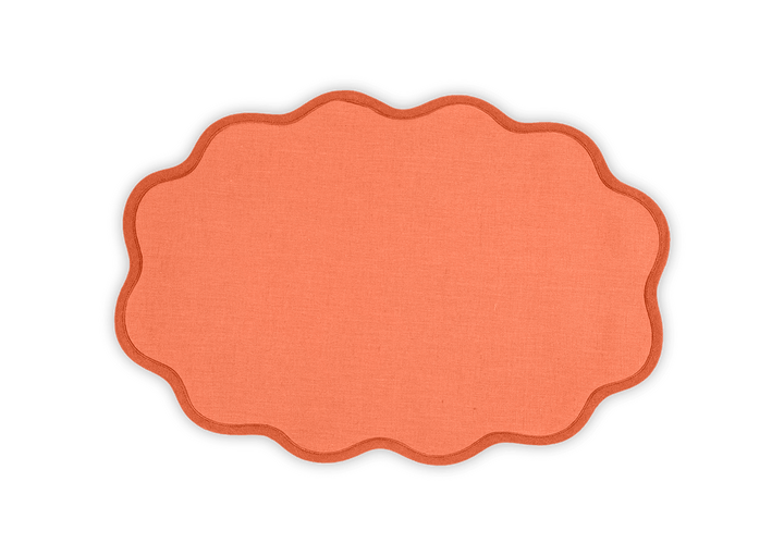 Scallop Edge Oval PlaceMat 13 x 19 - set of 4