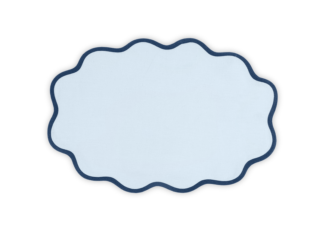 Scallop Edge Oval PlaceMat 13 x 19 - set of 4