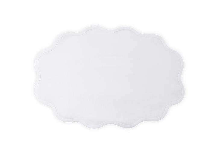 Scallop Edge Oval PlaceMat 13 x 19 - set of 4