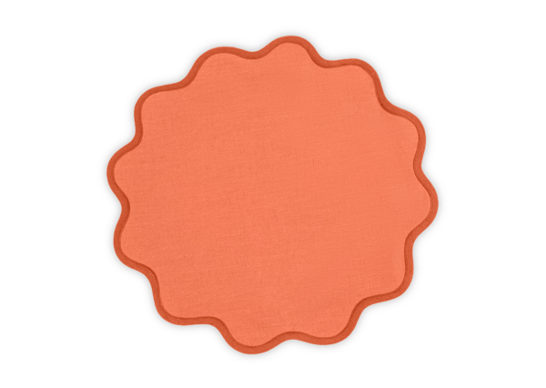 Scallop Edge Circle Placemat 16"  Round - set of 4