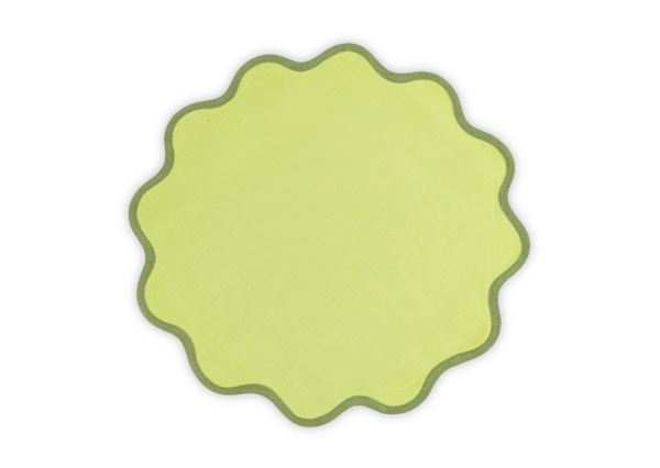 Scallop Edge Circle Placemat 16"  Round - set of 4