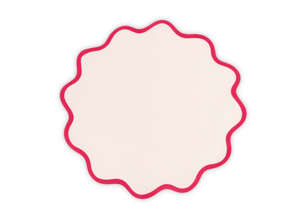 Scallop Edge Circle Placemat 16"  Round - set of 4