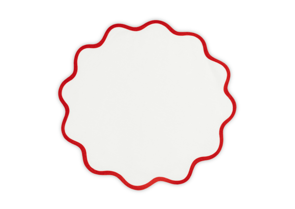 Scallop Edge Circle Placemat 16"  Round - set of 4