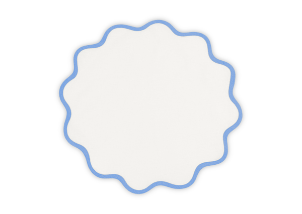 Scallop Edge Circle Placemat 16"  Round - set of 4