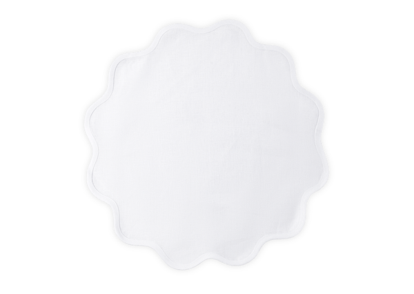 Scallop Edge Circle Placemat 16"  Round - set of 4