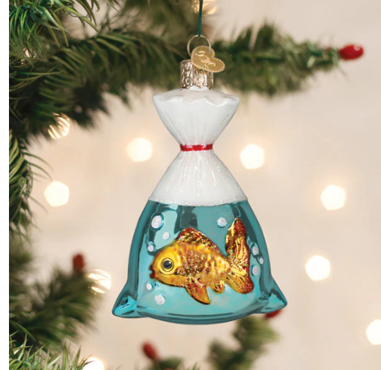 Goldfish In A Bag Ornaments