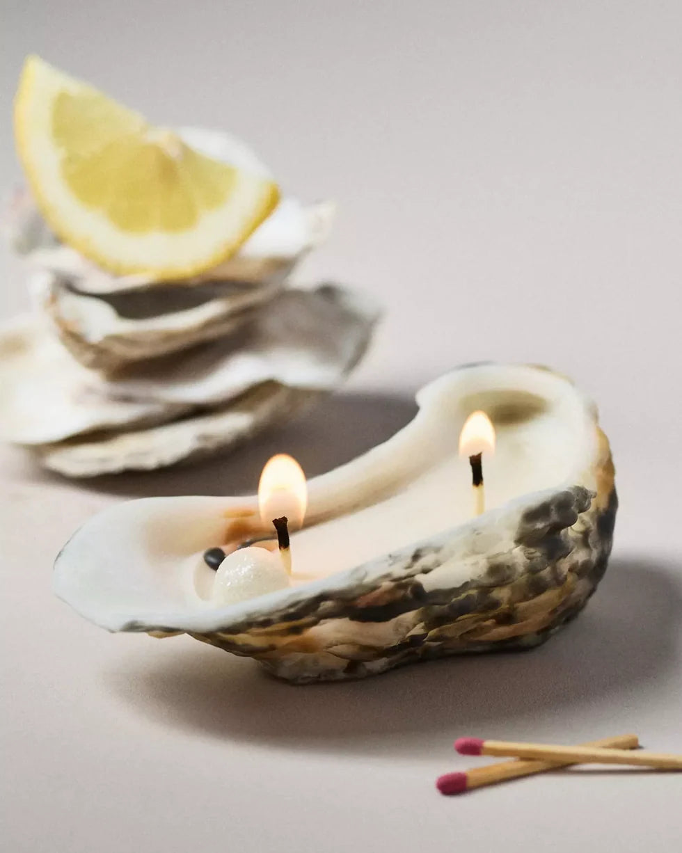 Pearl Oyster Candles