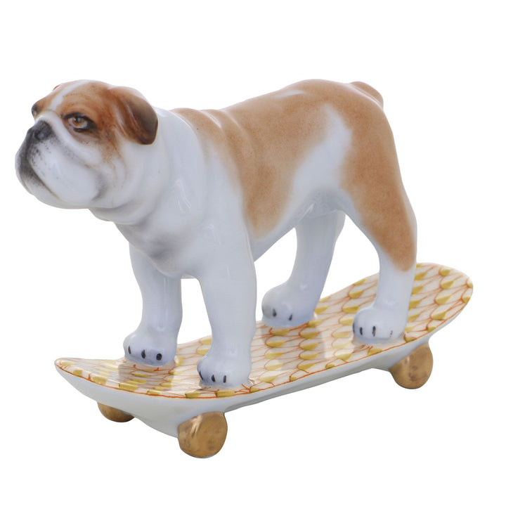 Skateboarding Bulldog