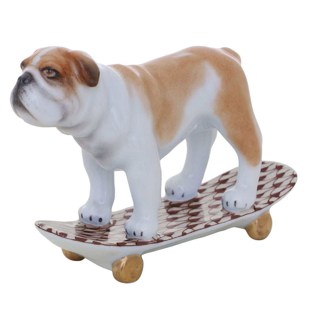 Skateboarding Bulldog