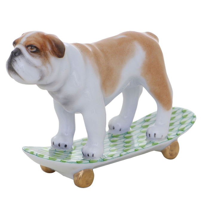 Skateboarding Bulldog