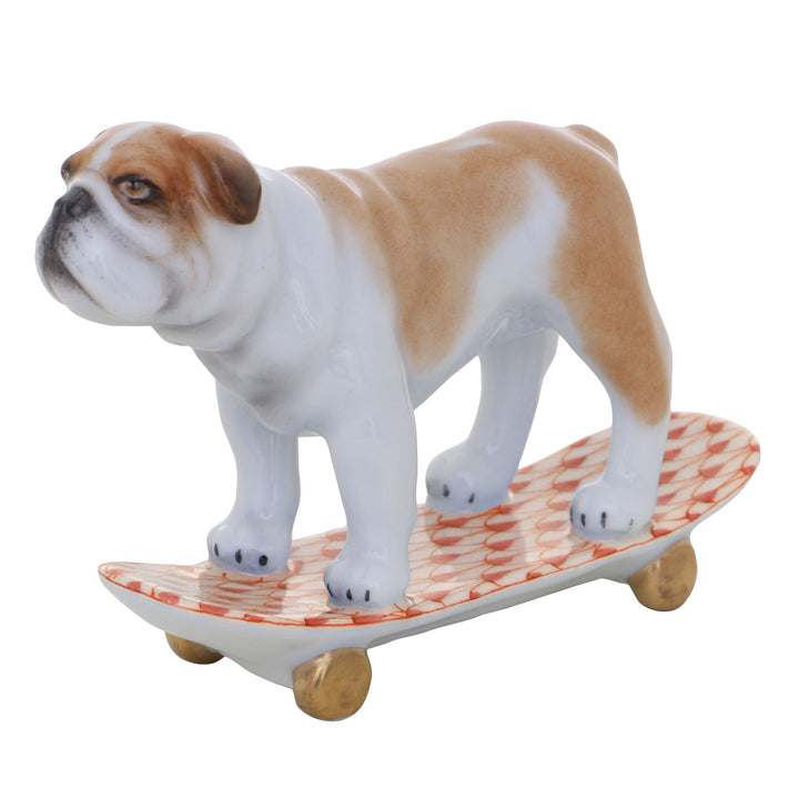 Skateboarding Bulldog