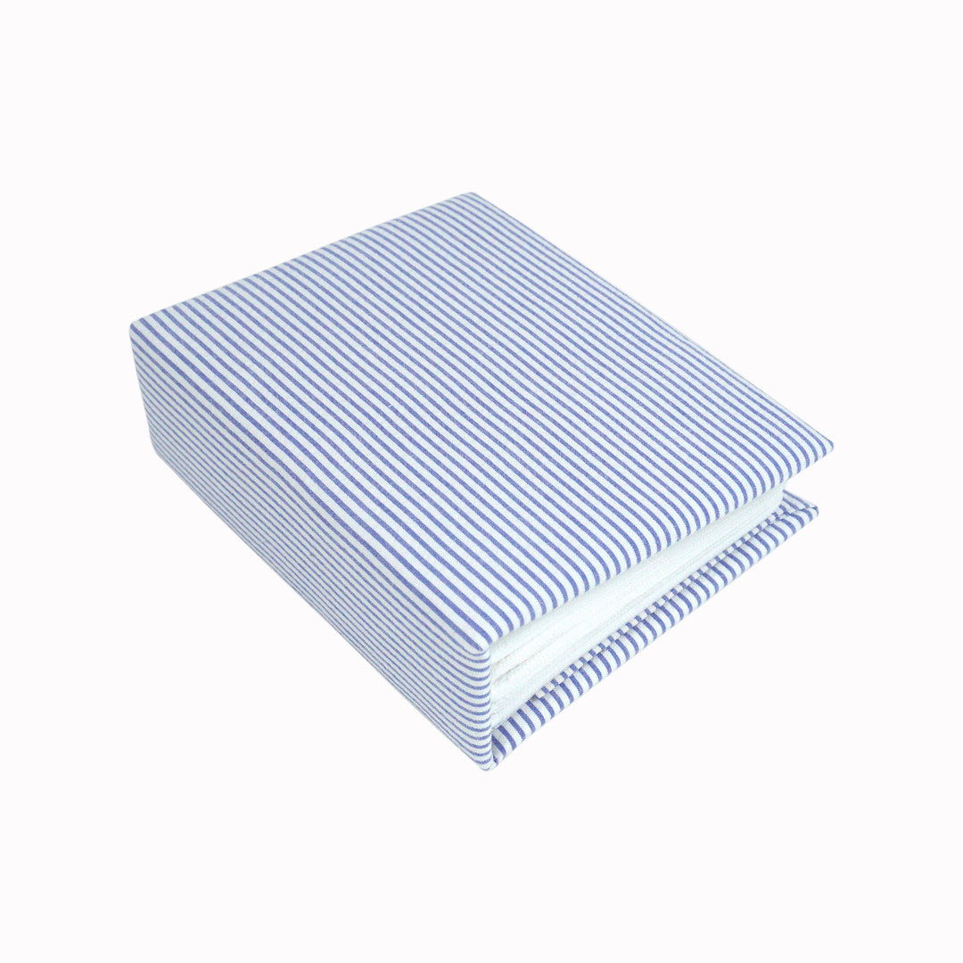 Striped Seersucker Cottom Small Hardbound Photo Album