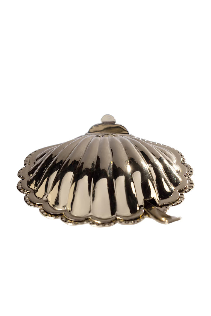 Cap Ferrat Fan Shell Lidded Bowl w/Spoon