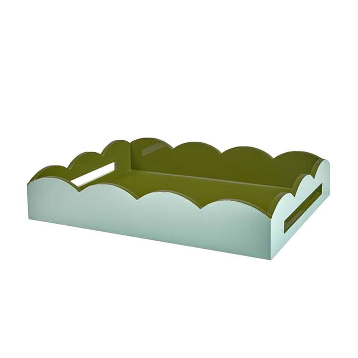 Medium Lacquered Scallop Serving Tray (17x13)