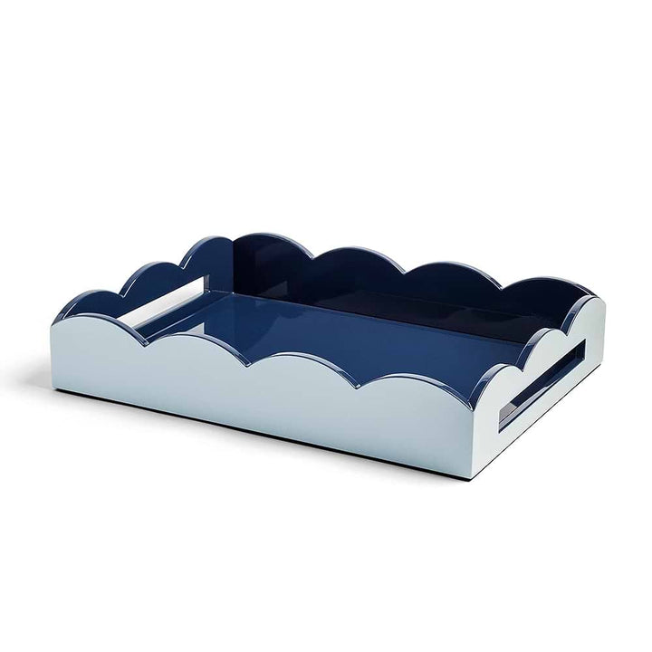Medium Lacquered Scallop Serving Tray (17x13)