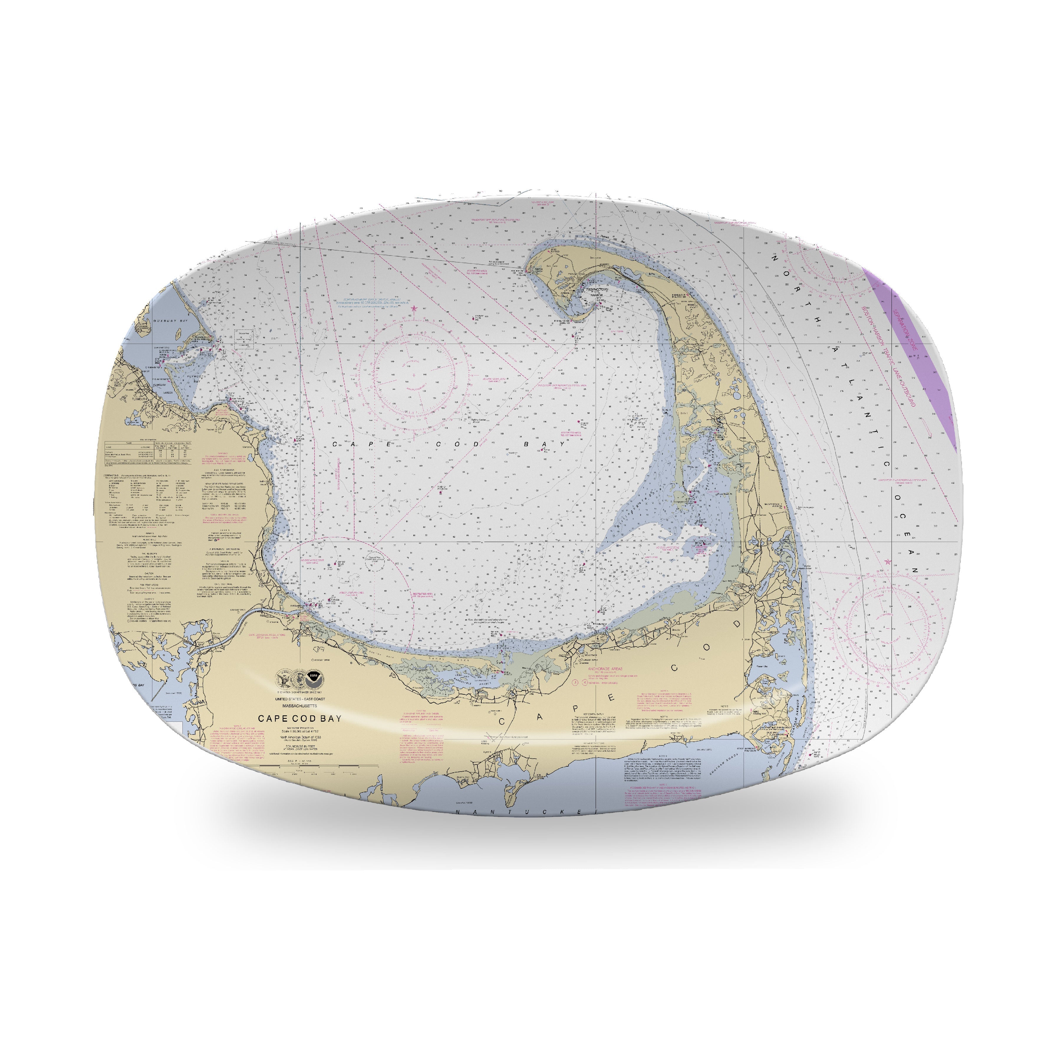 CAPE COD Chart Platter β Quintessentials