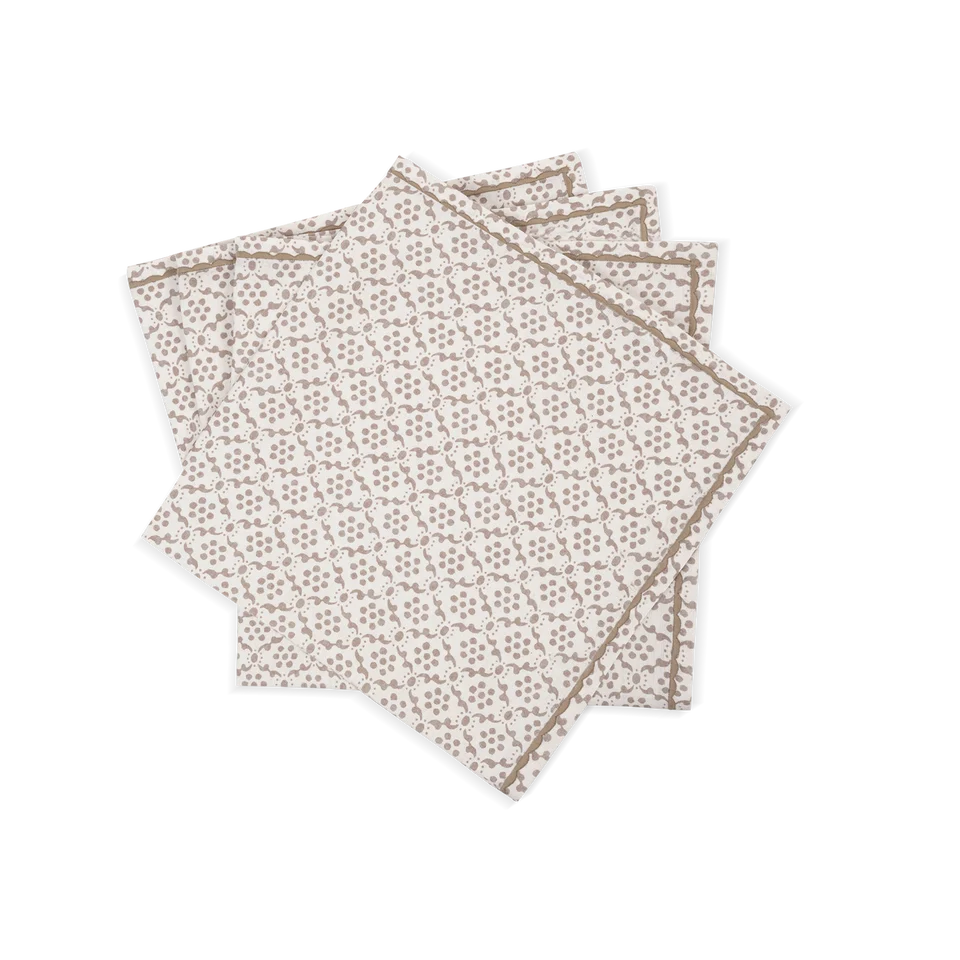 Laksha Linen Napkins-Set of 4