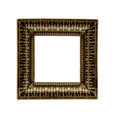 Decorative Trays Large Black Gold Tiara Tray