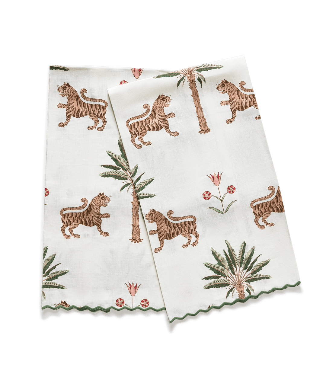 Tiger Palm Linen Guest Towels by Matouk