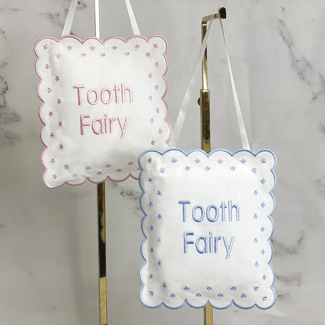 Linen Tooth Fairy Hanging Sign Pillow