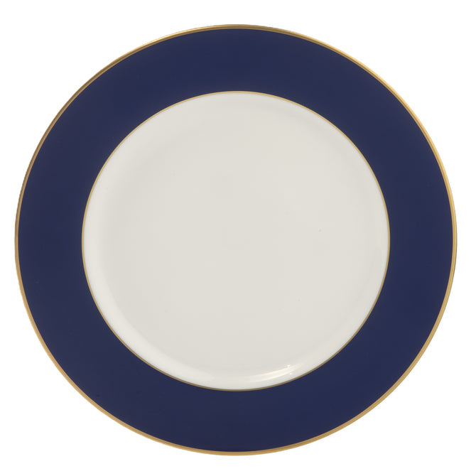 Cobalt Charger Plate-Gold