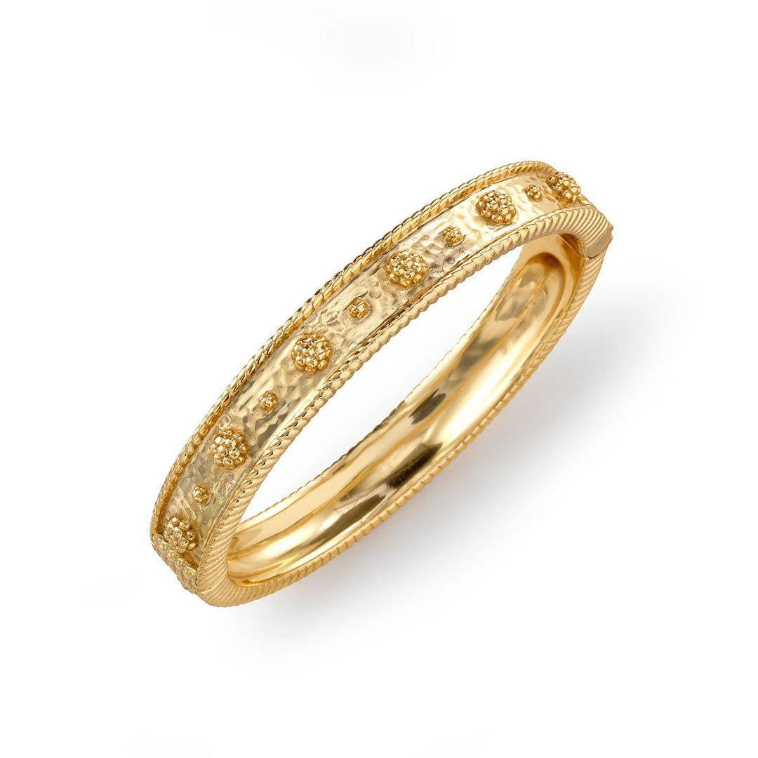 Berry Classic Hinged Bangle - Gold