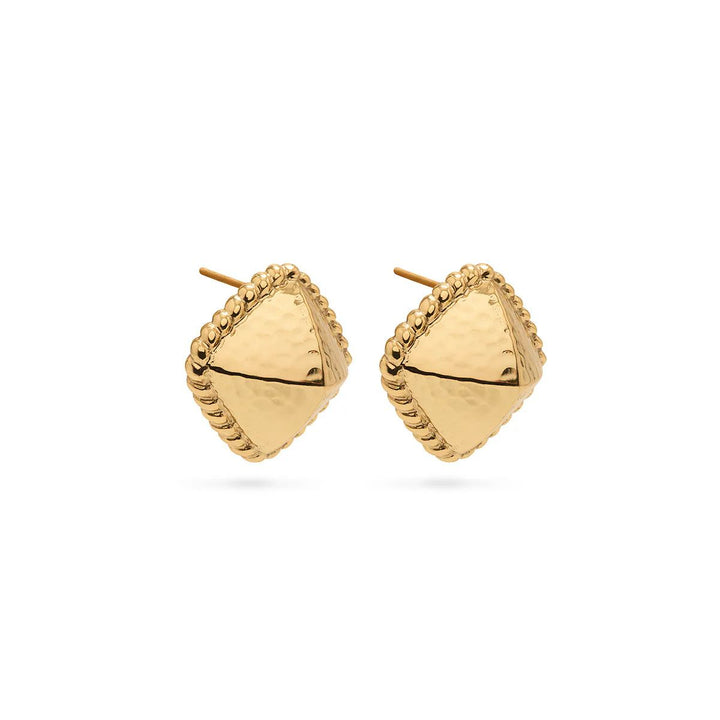 Blandine Clip Earrings- Gold