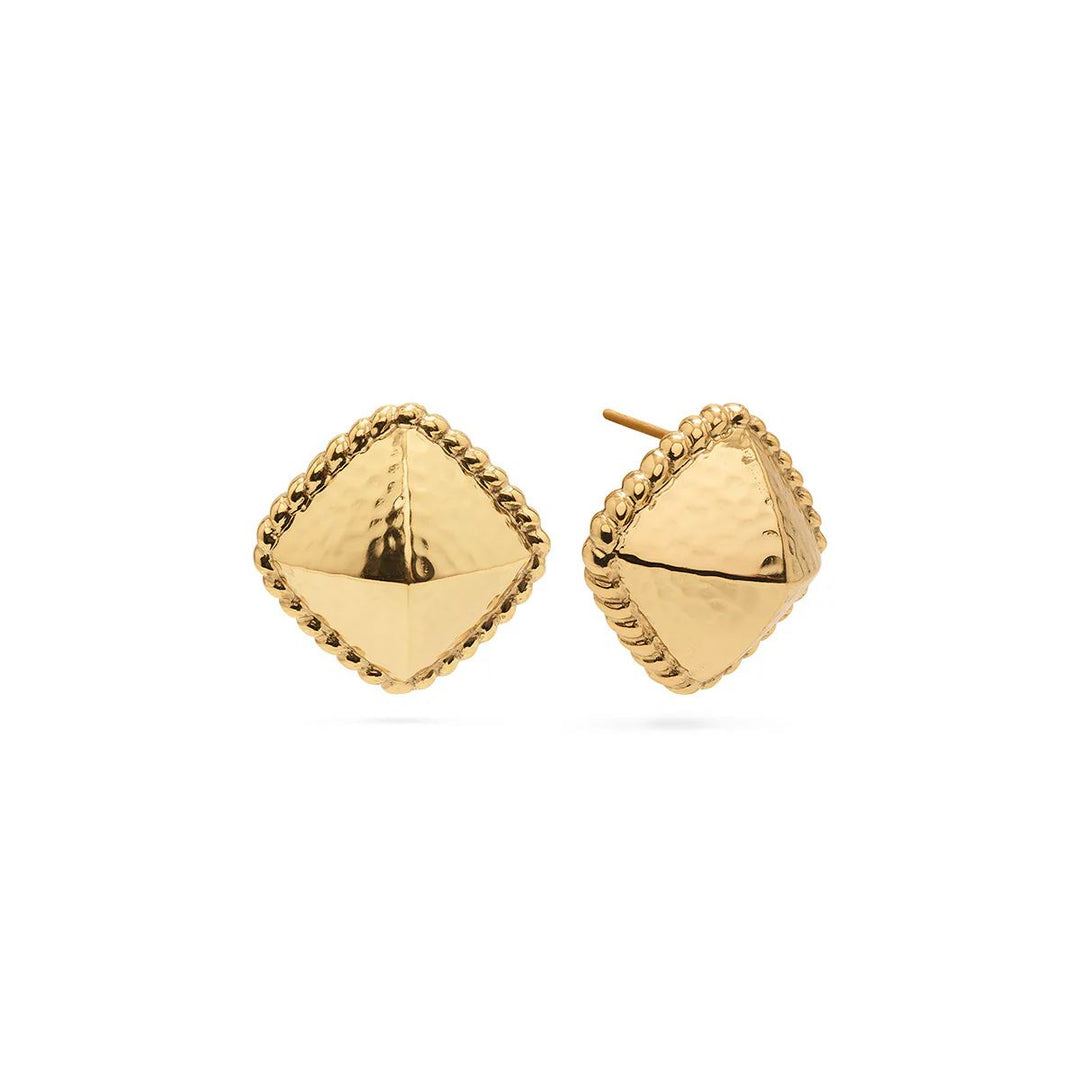 Blandine Clip Earrings- Gold