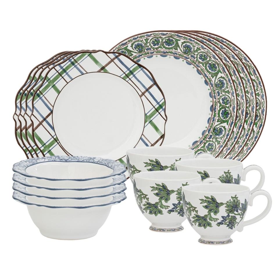 Veronica Beard Bohemian Vine 16pc Set (VBF01/88,VBT02/88,VBL07/88,VBF04/88)