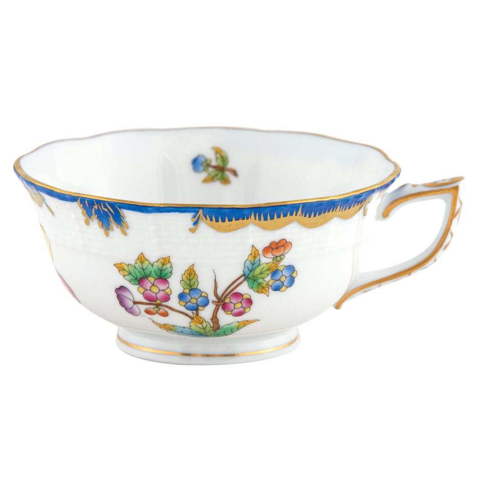 Queen Victoria Blue Tea Cup