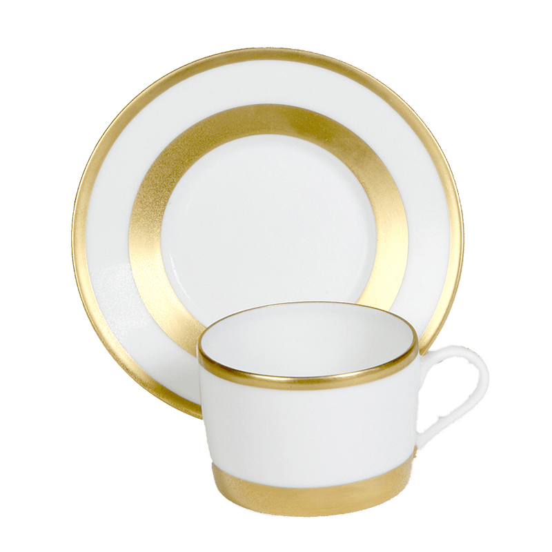 William Gold Tea Cup & Saucer