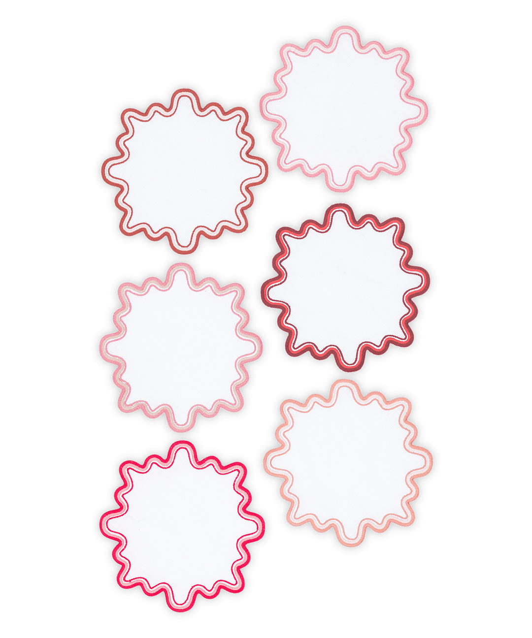 Wave 6" Round Cocktail Napkins (set of 6)