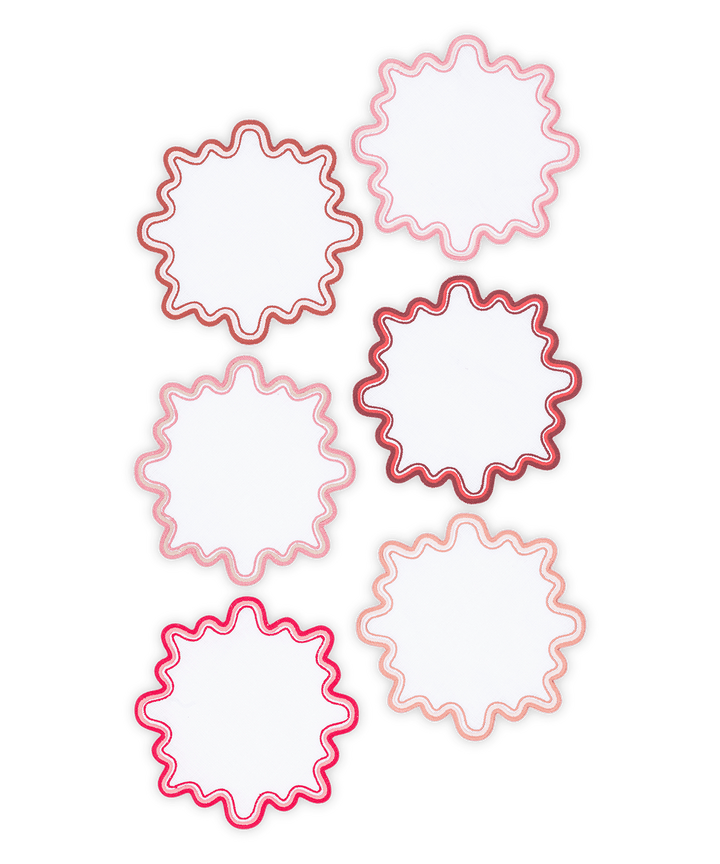 Wave 6" Round Cocktail Napkins (set of 6)