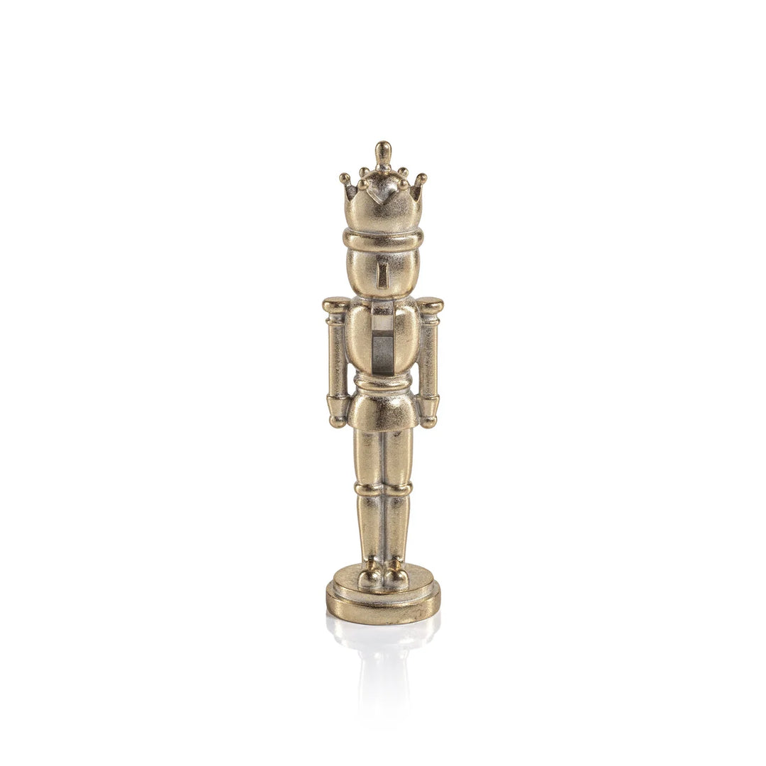 Gold Metallic Decorative Nutcracker 2"x 8"