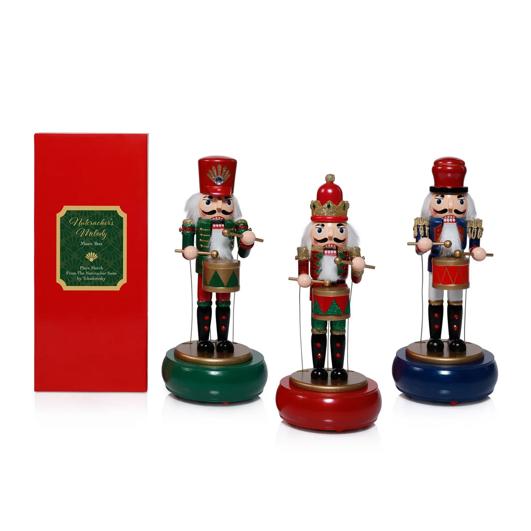 Nutcracker Melody Music Box Round Base-3 pcs