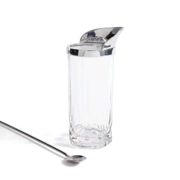 St. Anton Pewter and Glass Shaker w/Stirrir