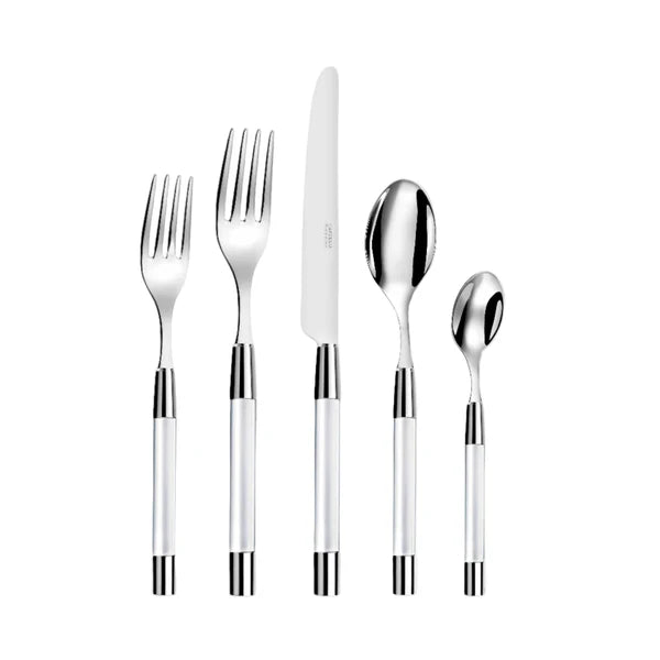 Zoe Clear 5 Piece Place Setting