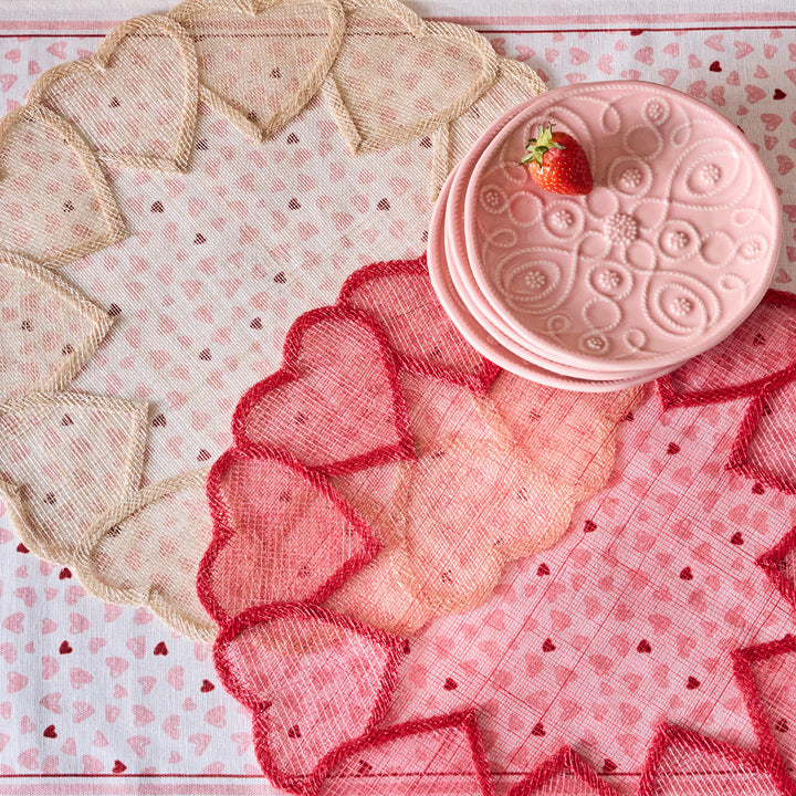 Heart Placemat - Pink