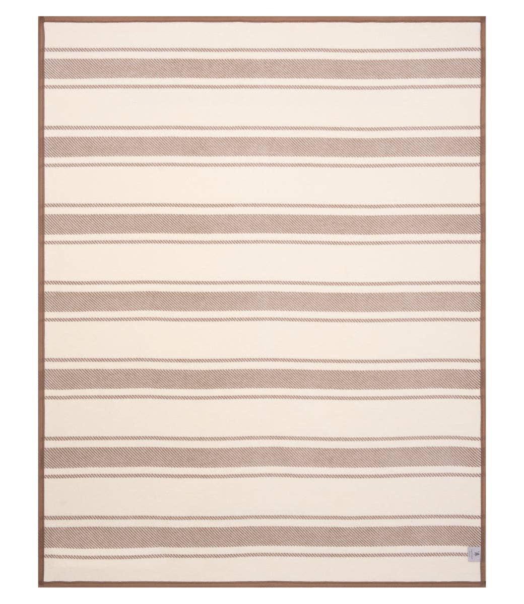 Dockside Stripe Sepia Blanket