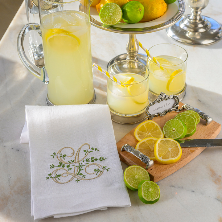 Floral Monogram Towel - New