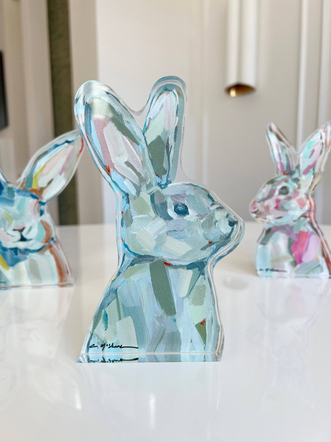 "Bunny Love" acrylic shelfie