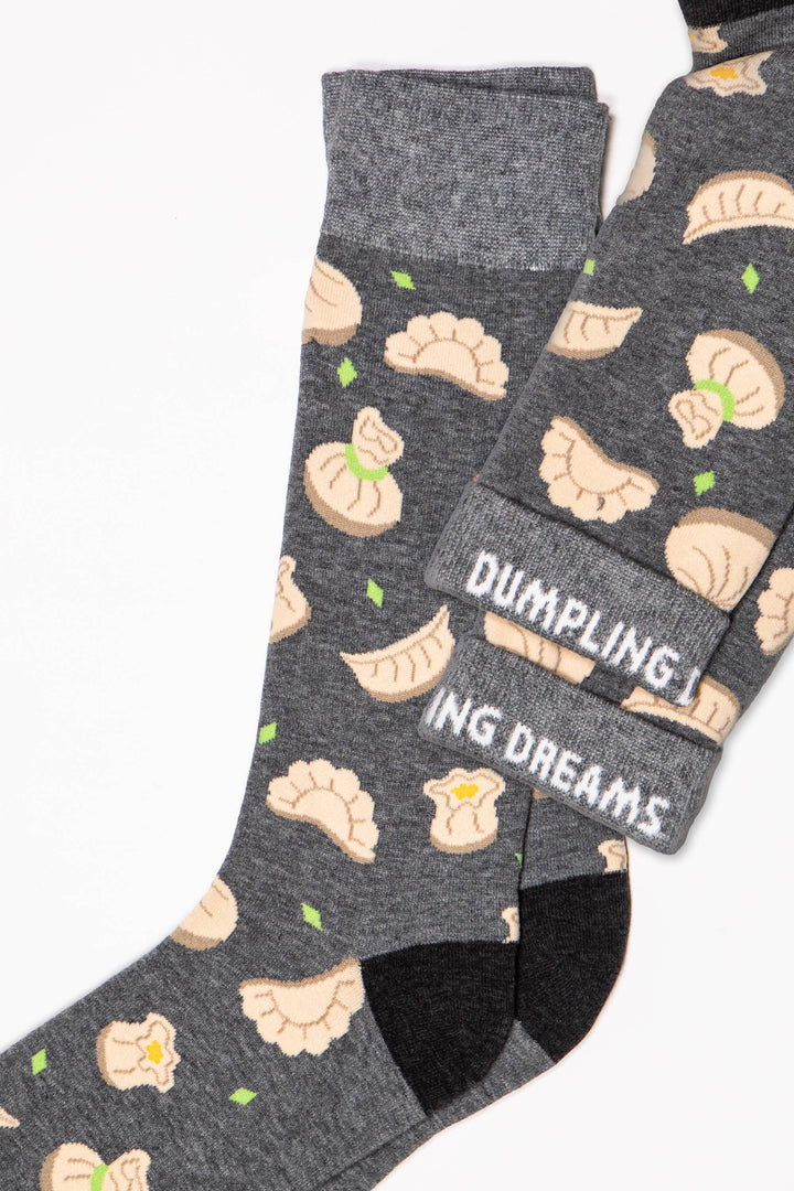 Dumpling Dreams Carded Cotton Socks by Alynn