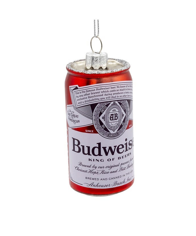 Budweiser Can Ornament