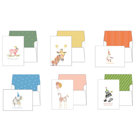 Assorted Party Animal Birthday Cards