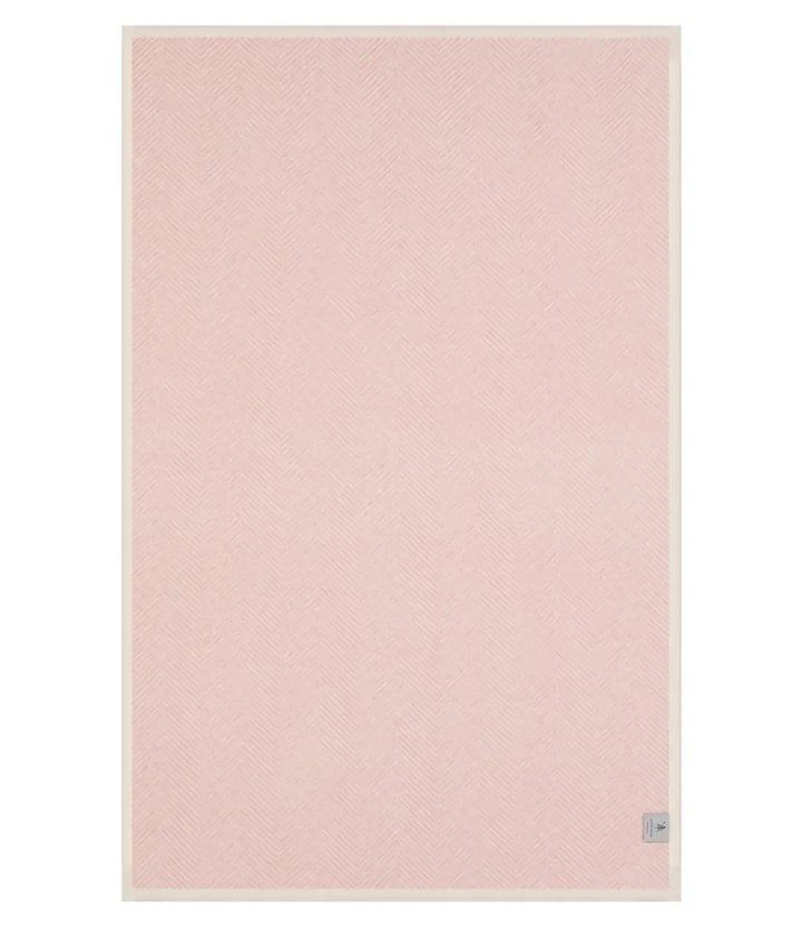 Harborview Herringbone Blush Blanket