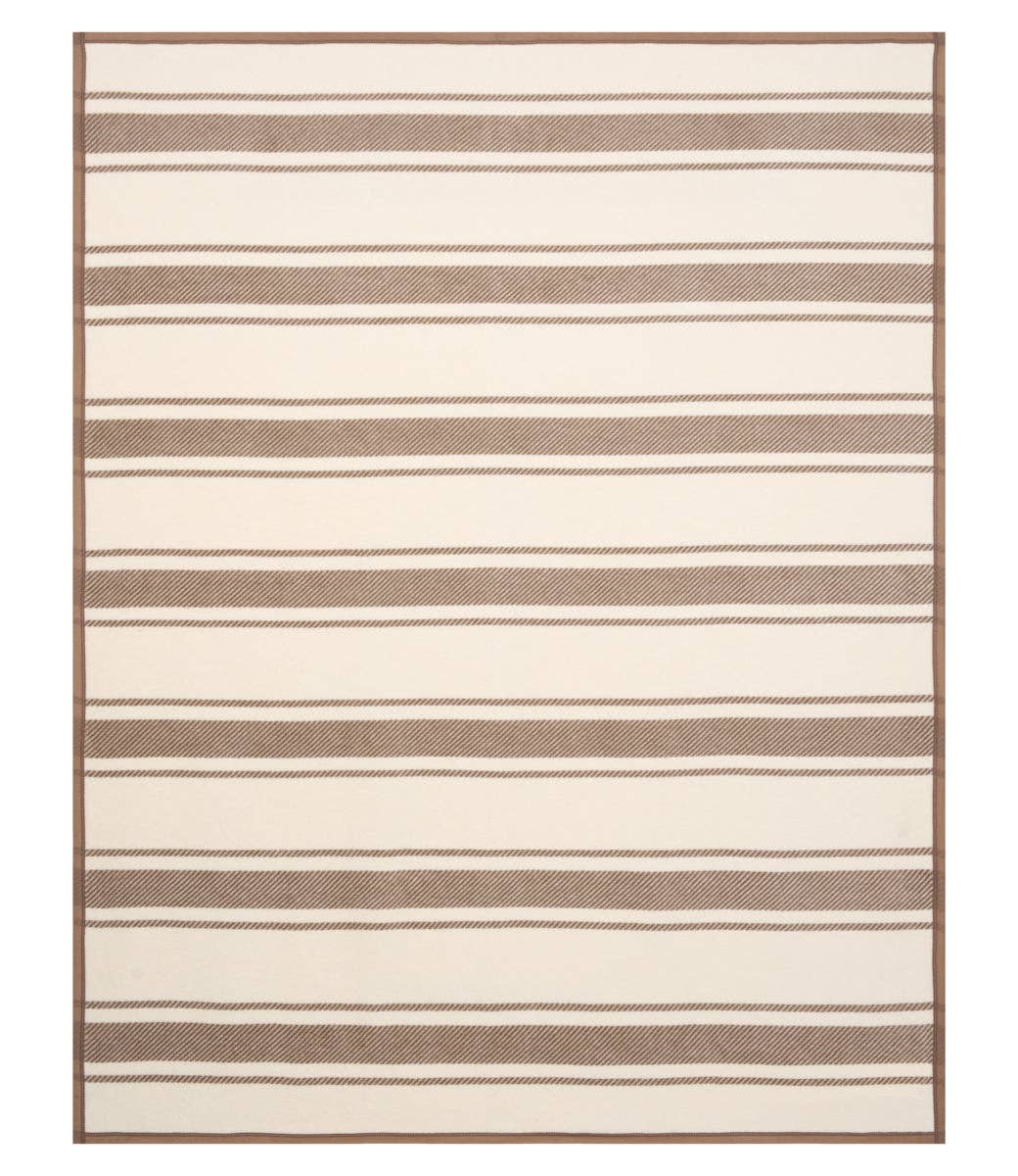 Dockside Stripe Sepia Blanket