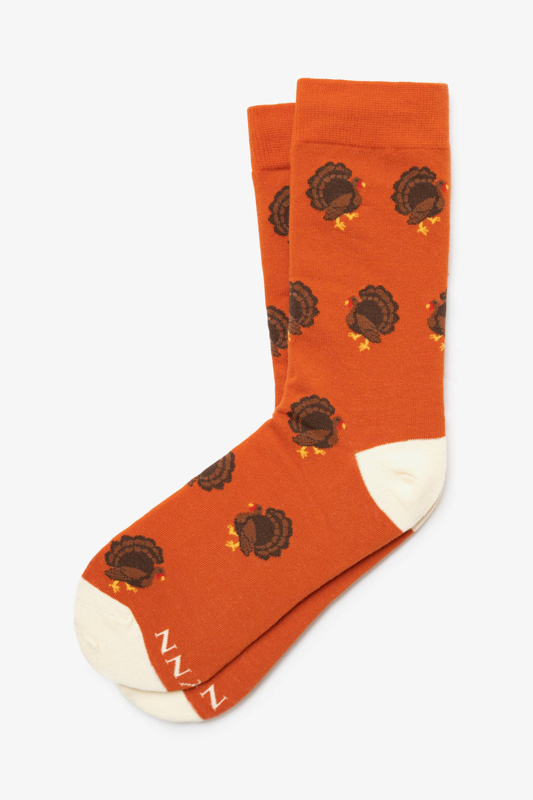 Gobble Gobble Carded Cotton Sock by Alynn