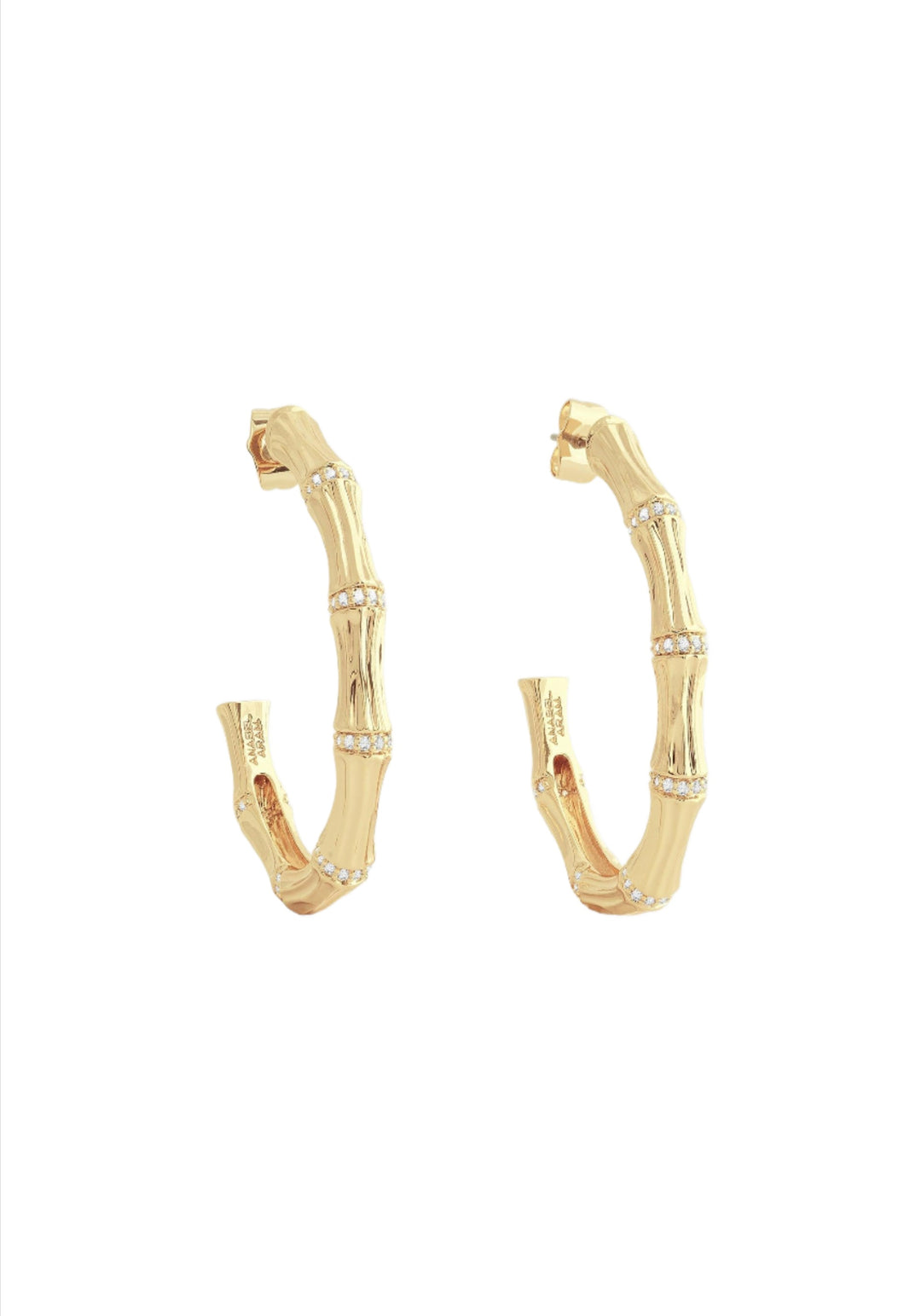 Bamboo Single Hoop Earrings