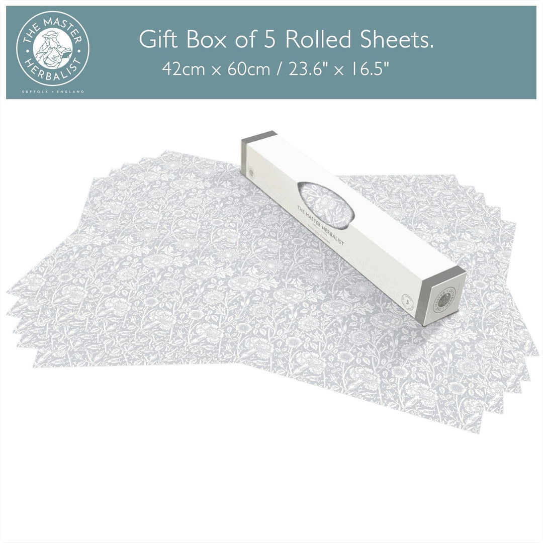 LILY OF THE VALLEY fragrance SCENTED Drawer Liners in GREY William Morris Design